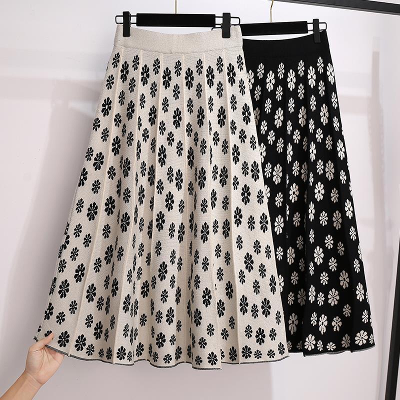 floral knitted long pleated womens skirts clothes spring winter autumn vintage high waisted d0429, Black
floral knitted long pleated womens skirts clothes spring winter autumn vintage high waisted d0429, Black