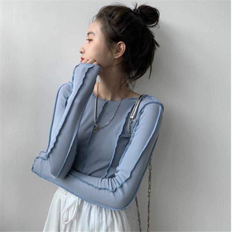 Women's Blouses & Shirts 2022 Skintight Sexy Women Blouse Korea Shirt Bottoming Tops Soft Knitted Female Blue Autumn Fashion Blusa ZY5358, White
Women's Blouses & Shirts 2022 Skintight Sexy Women Blouse Korea Shirt Bottoming Tops Soft Knitted Female Blue Autumn Fashion Blusa ZY5358, White