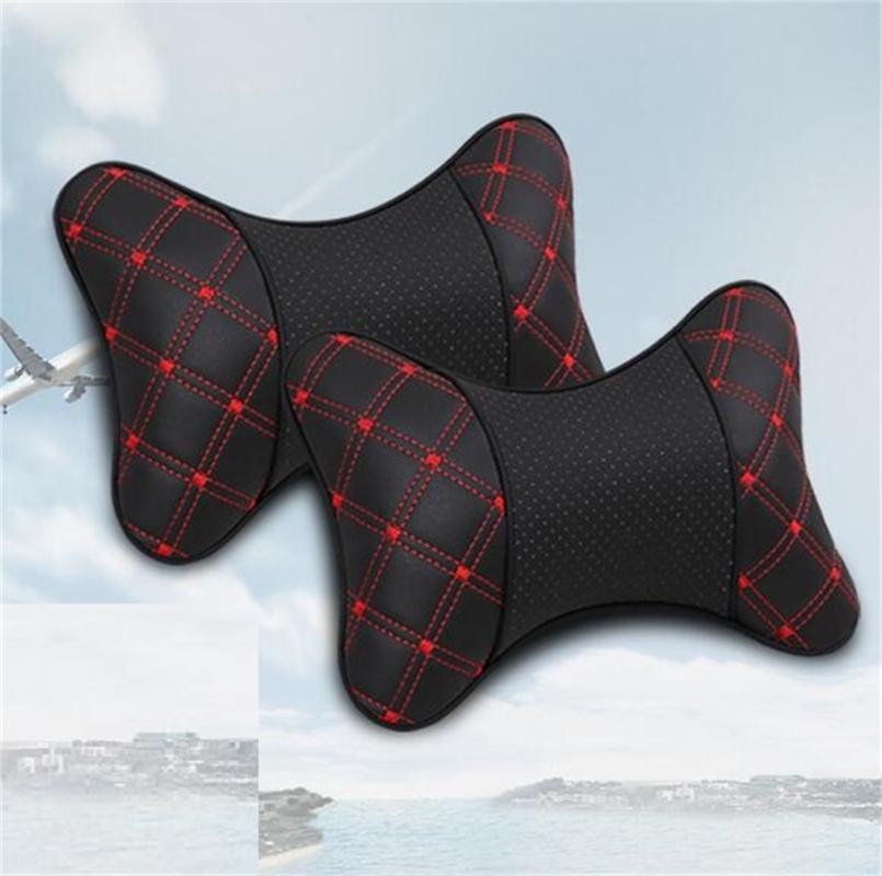 Seat Cushions 2 Pieces Car PU Leather Headrest Neck Pillow Head Back Support Cushion
Seat Cushions 2 Pieces Car PU Leather Headrest Neck Pillow Head Back Support Cushion