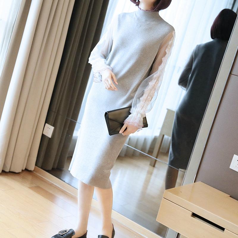 Casual Dresses -XXXL Plus Size Modis Runway Dress Women Mesh Patchwork Midi Knitted Ladies Gray Red Blue Warm Sweater Winter
Casual Dresses -XXXL Plus Size Modis Runway Dress Women Mesh Patchwork Midi Knitted Ladies Gray Red Blue Warm Sweater Winter