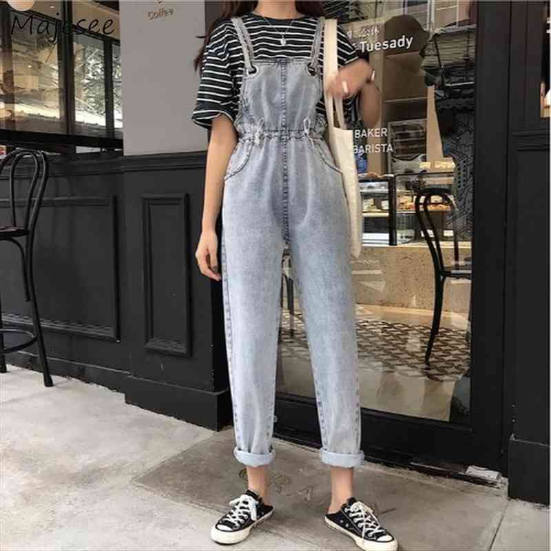 all match casual loose womens jumpsuits korean style harajuku fashion pockets females novelty streetwear, Black;white
all match casual loose womens jumpsuits korean style harajuku fashion pockets females novelty streetwear, Black;white