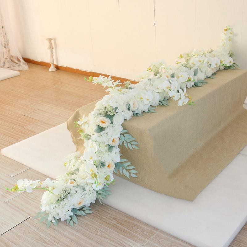 Decorative Flowers & Wreaths 1M Orchid Hydrangea Table Flower Runner Banquet Artificial Row Party Event Wedding Decoration, White
Decorative Flowers & Wreaths 1M Orchid Hydrangea Table Flower Runner Banquet Artificial Row Party Event Wedding Decoration, White
