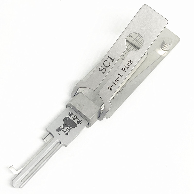 

New Arrival LISHI SC1 Locksmith Supplies 2 in 1 Lock Pick for Open Lock Door House Key Opener Lockpick Set Tools