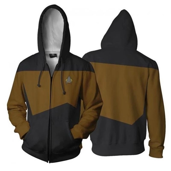 Star Voyager Trek Hoodies 3D Print Men Hoodie Hoody Man Hip Hop Casual Coat Sweatshirts with Zipper Z260303