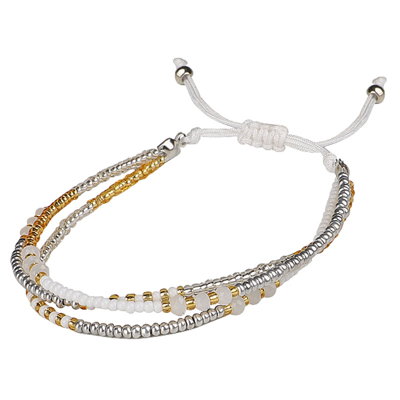 Colorful Crystal Rice Beads Strands Bracelet Jewelry for Women Gift