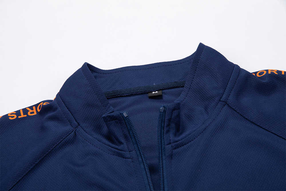 Men's Casual Tracksuit Summer Stitching 2 Pieces Set Short Sleeve Zipper Sweatsuit+sports Shorts Joggers Outfits Gym Clothe Male 210603