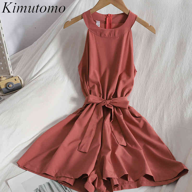 Kimutomo Halter Strapless Jumpsuit Summer Bandage Slim High Waist Solid Color Wide-leg Korean Sleeveless Playsuits Women 210521, Dark green
Kimutomo Halter Strapless Jumpsuit Summer Bandage Slim High Waist Solid Color Wide-leg Korean Sleeveless Playsuits Women 210521, Dark green