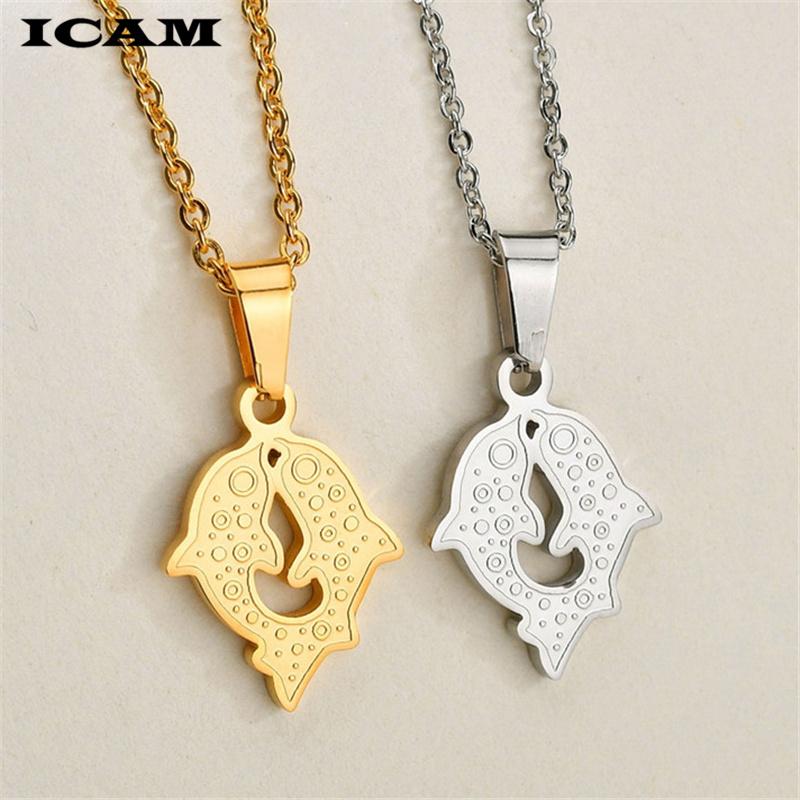 Pendant Necklaces ICAM Stainless Steel Necklace Gold/Silver Color Wholesale Trendy Cute Fish Animals Jewelry & Pendants
Pendant Necklaces ICAM Stainless Steel Necklace Gold/Silver Color Wholesale Trendy Cute Fish Animals Jewelry & Pendants