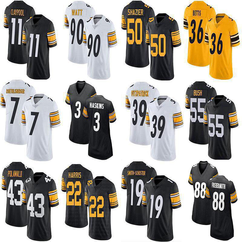 22 Najee Harris 90 T.J. Watt Chase Claypool Custom Football Jerseys Troy Polamalu Minkah Fitzpatrick Cameron Heyward JuJu Smith-Schuster Pat Freiermuth Jerome Bettis, Youth
22 Najee Harris 90 T.J. Watt Chase Claypool Custom Football Jerseys Troy Polamalu Minkah Fitzpatrick Cameron Heyward JuJu Smith-Schuster Pat Freiermuth Jerome Bettis, Youth