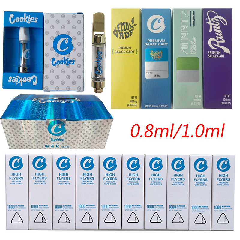 Cookies Premium Sauce High Flyers Vape Cartridges Packaging Atomizers 0.8ml 1ml Thick Oil Ceramic Carts E Cigarettes Wax Vaporizer 510 Thread
Cookies Premium Sauce High Flyers Vape Cartridges Packaging Atomizers 0.8ml 1ml Thick Oil Ceramic Carts E Cigarettes Wax Vaporizer 510 Thread