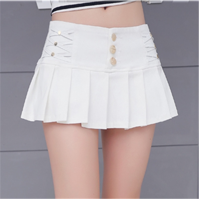 Black White Pencil Pleated Micro Mini Skirts Womens summer Fashion Bohemian Night Club Sexy Women Short Skirt Faldas Mujer 210611