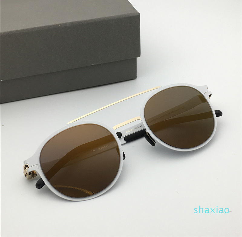 New Fashion Designer MYKITA Sunglasses CROSBY Ultra light Frame Vintage trend style Top Quality glasses UV400 Color film Lens Come with Box, White;black
New Fashion Designer MYKITA Sunglasses CROSBY Ultra light Frame Vintage trend style Top Quality glasses UV400 Color film Lens Come with Box, White;black