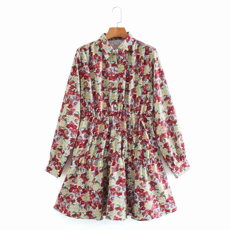 Casual Vintage Floral Long Sleeve Dress Turn Down Collar Waist Slim Printed Mini Party Women Above Knee NX9871 210525, Red
Casual Vintage Floral Long Sleeve Dress Turn Down Collar Waist Slim Printed Mini Party Women Above Knee NX9871 210525, Red