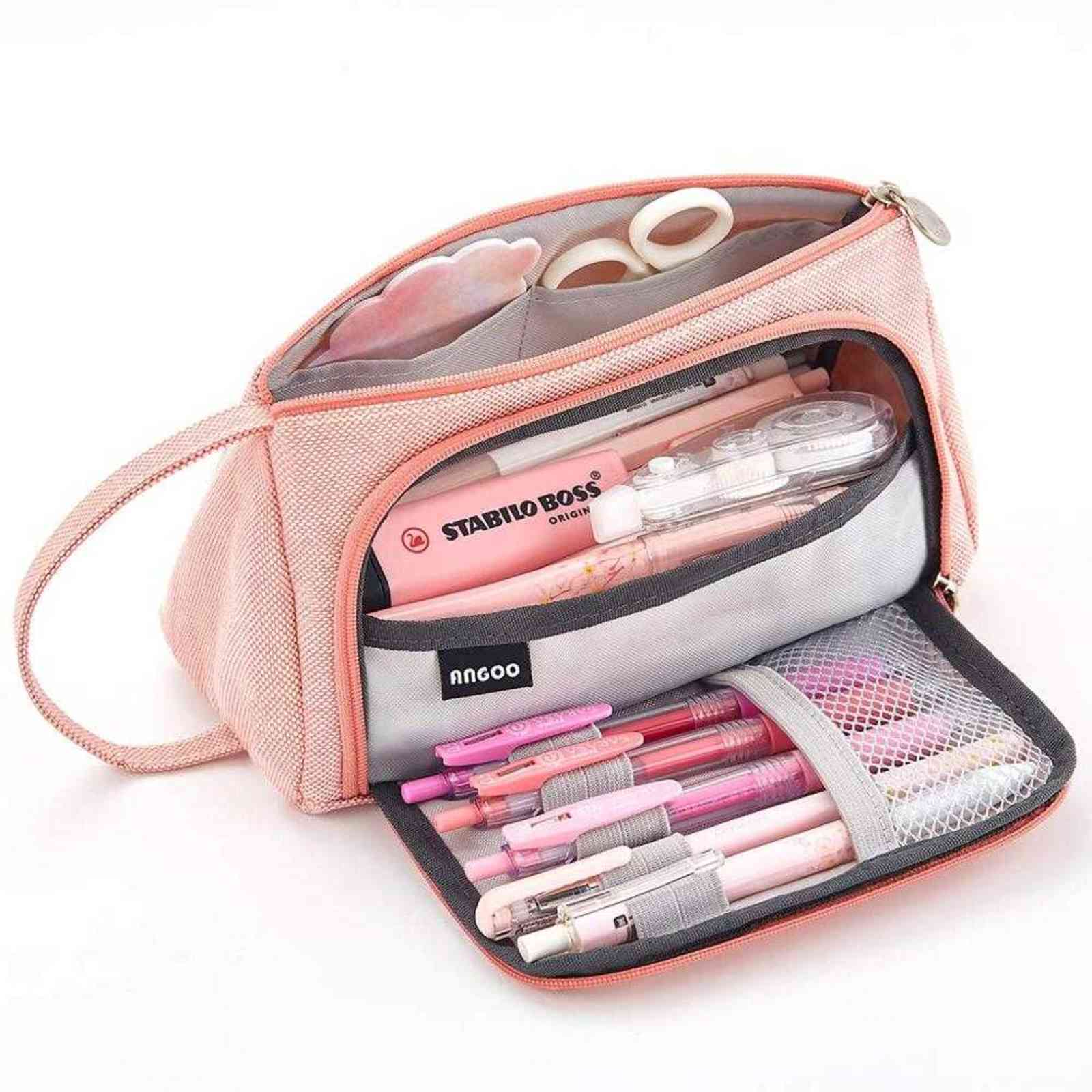 Big Capacity Pencil Case Gift Pouch Pen Holder for Middle High School Girl Adult Large Office Storage Pink Stationery Bag Eraser Y0817
Big Capacity Pencil Case Gift Pouch Pen Holder for Middle High School Girl Adult Large Office Storage Pink Stationery Bag Eraser Y0817