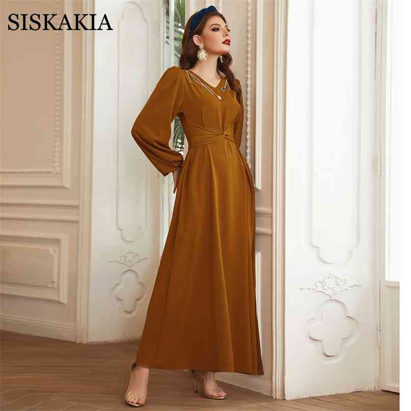 Modest Ginger Satin Maxi Dres for Women Eid Self-belted Handmade Diamond Lantern Sleeve Moroccan Dubai Clothes 210517, Yellow dress
Modest Ginger Satin Maxi Dres for Women Eid Self-belted Handmade Diamond Lantern Sleeve Moroccan Dubai Clothes 210517, Yellow dress
