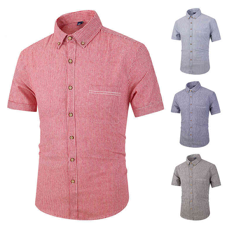 Summer Short Sleeve Mens Turn Down Collar Pocket Striped Shirts Business Casual Slim Fit Cotton Tops Japan Formal Plus Size Tops, White;black
Summer Short Sleeve Mens Turn Down Collar Pocket Striped Shirts Business Casual Slim Fit Cotton Tops Japan Formal Plus Size Tops, White;black