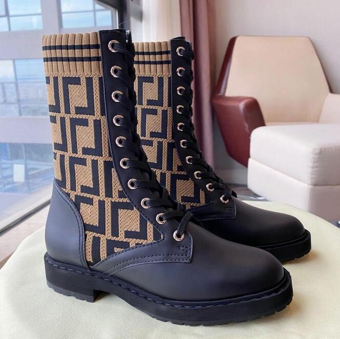 Brown F knitted sock-style flats Ankle boots Rockoko -jacquard stretch-knit and leather combat Booties for women luxury designer shoes, Black
Brown F knitted sock-style flats Ankle boots Rockoko -jacquard stretch-knit and leather combat Booties for women luxury designer shoes, Black