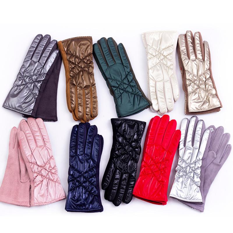 Five Fingers Gloves Winter Women Fashion Personality Luxury Waterproof Keep Warm Touch Screen Plus Fleece Down Cotton Suede Soft, Blue;gray
Five Fingers Gloves Winter Women Fashion Personality Luxury Waterproof Keep Warm Touch Screen Plus Fleece Down Cotton Suede Soft, Blue;gray