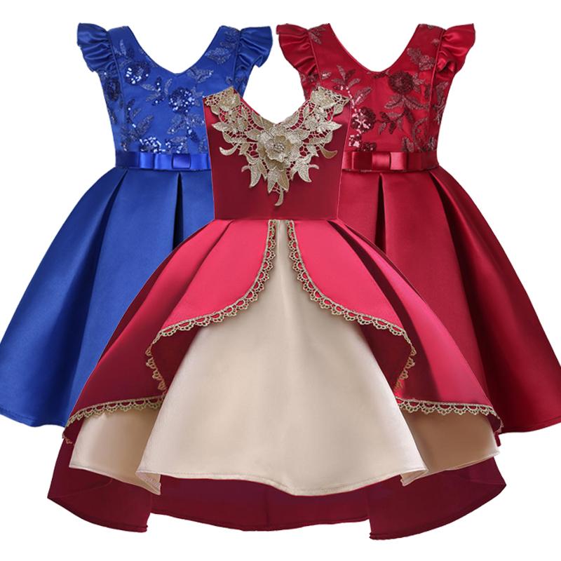 Girl's Dresses Girls Dress Wedding Gown Kids For Elegant Birthday Party Formal Princess Children Clothing 2 3 10 Year, Wine red
Girl's Dresses Girls Dress Wedding Gown Kids For Elegant Birthday Party Formal Princess Children Clothing 2 3 10 Year, Wine red