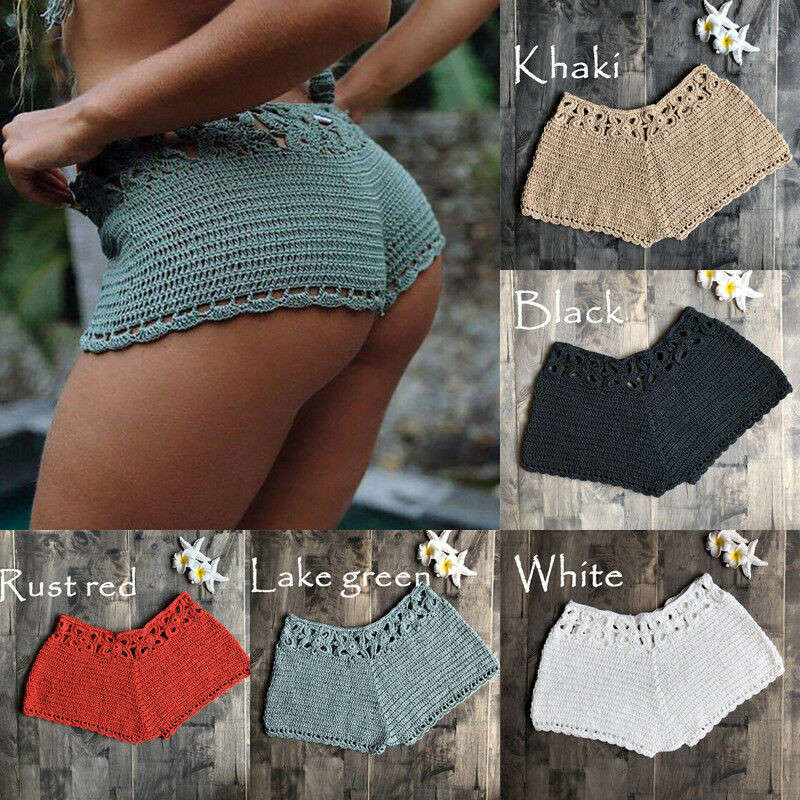 Women Crochet Swim Knit Hollow Out Bottoms Bikini Cover Up Shorts Beach Fishnet Hot Pants Summer Swimsuit Swimwear, White;black
Women Crochet Swim Knit Hollow Out Bottoms Bikini Cover Up Shorts Beach Fishnet Hot Pants Summer Swimsuit Swimwear, White;black