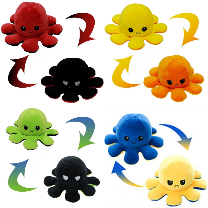 US Stock Flip Octopus Stuffed Plush Toys For Children Cute Angry Smile Emotion Reversable Animal Plush Doll Kids Gift Wholesale 1141 X2
US Stock Flip Octopus Stuffed Plush Toys For Children Cute Angry Smile Emotion Reversable Animal Plush Doll Kids Gift Wholesale 1141 X2