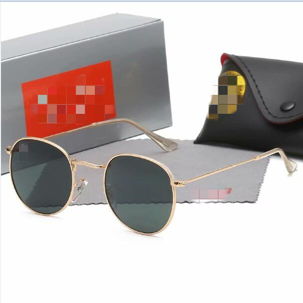 Classic Round Sunglasses Brand Design UV400 Eyewear Metal Gold Frame Sun Glasses Men Women Mirror 3447 Sunglasses Polaroid glass Lens, White;black
Classic Round Sunglasses Brand Design UV400 Eyewear Metal Gold Frame Sun Glasses Men Women Mirror 3447 Sunglasses Polaroid glass Lens, White;black
