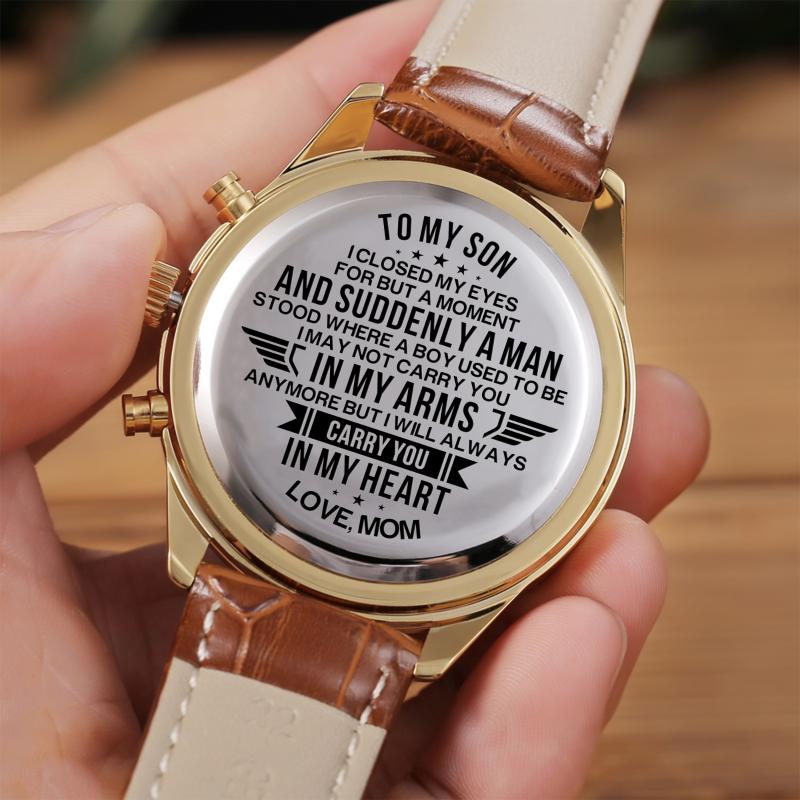 Wristwatches Mom Gives Son's Surprise Luxury Sports Carving Watch Graduation Birthday Present Belt Waterproof Christmas, Sjc4592
Wristwatches Mom Gives Son's Surprise Luxury Sports Carving Watch Graduation Birthday Present Belt Waterproof Christmas, Sjc4592