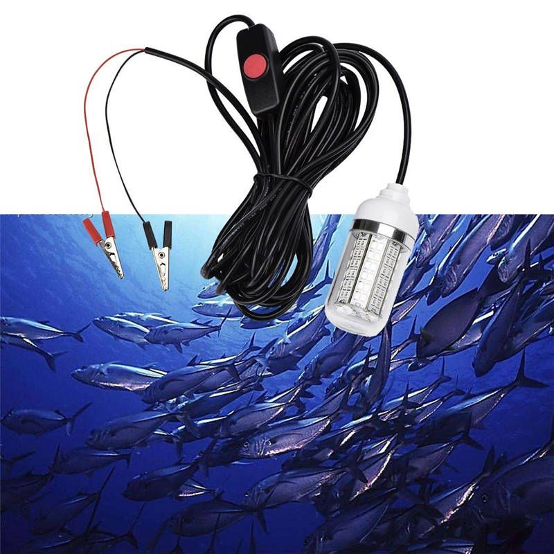 12V LED Fishing Light 108pcs 2835 Waterproof Ip68 Lures Fish Finder Lamp Attracts Prawns Squid Krill 4 Colors Underwater Light