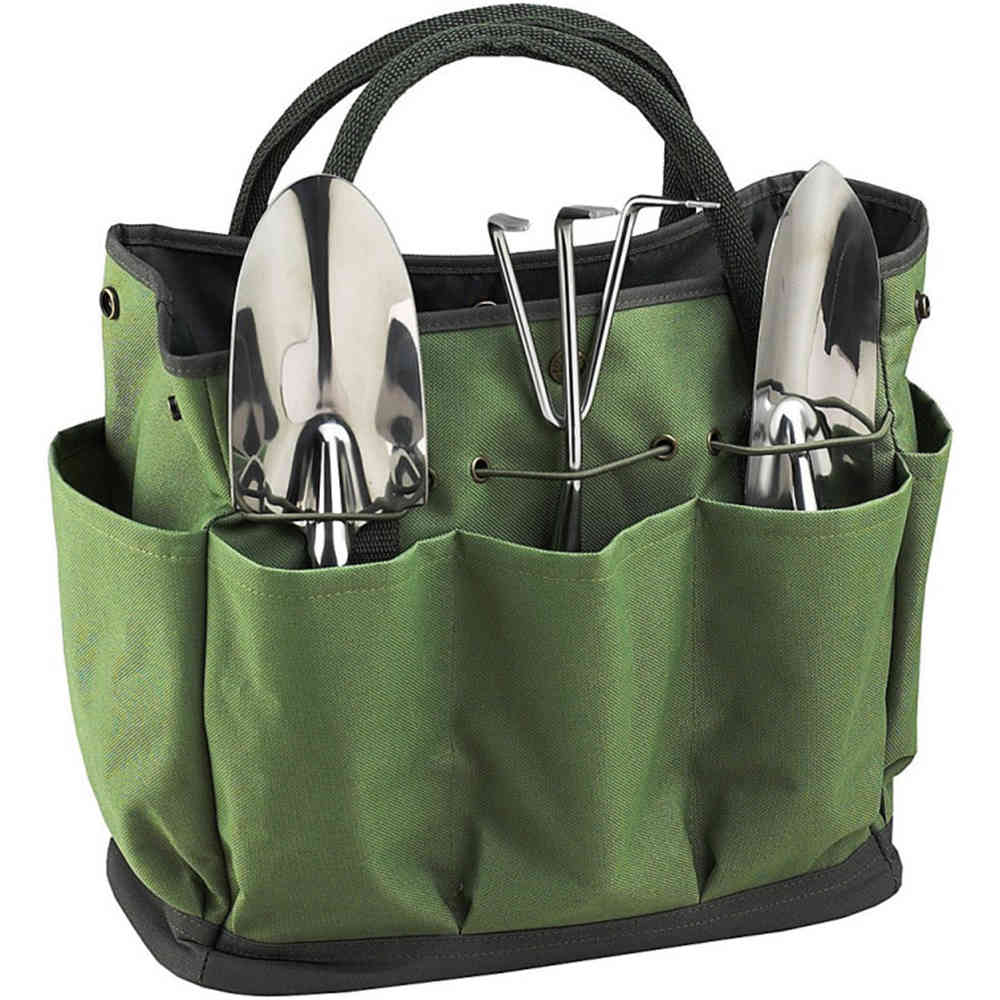 Garden Tool Bag Multifunctional Portable Wall Hanging Oxford Gardening Tool Organizer Handheld Pocket Outdoor Indoor Storage Bag