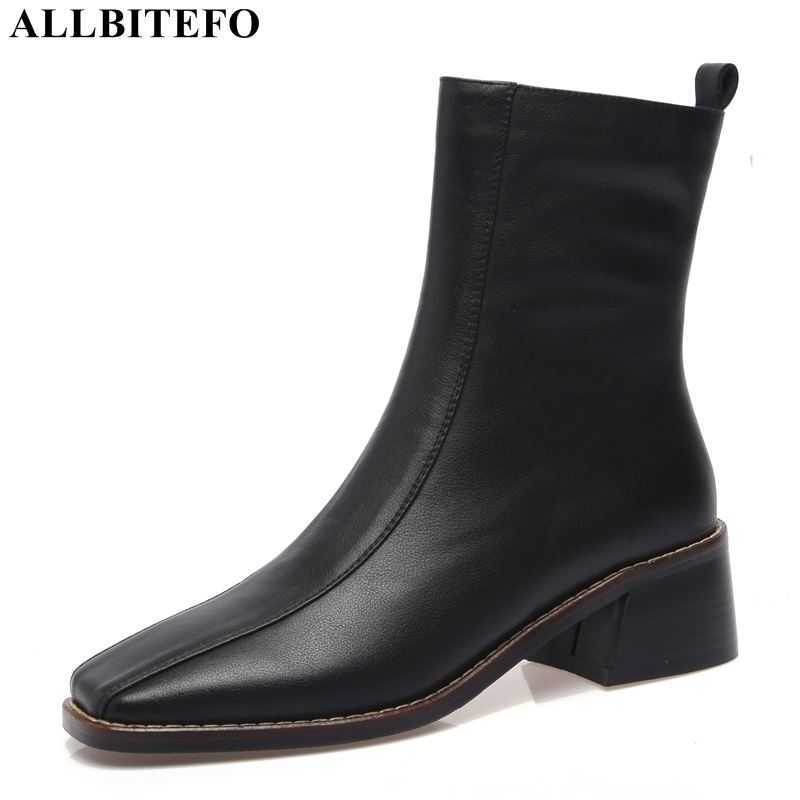 ALLBITEFO arrive genuine leather thick heels ankle boots for women comfortable high heels office ladies shoes women boots 210611, As picture
ALLBITEFO arrive genuine leather thick heels ankle boots for women comfortable high heels office ladies shoes women boots 210611, As picture