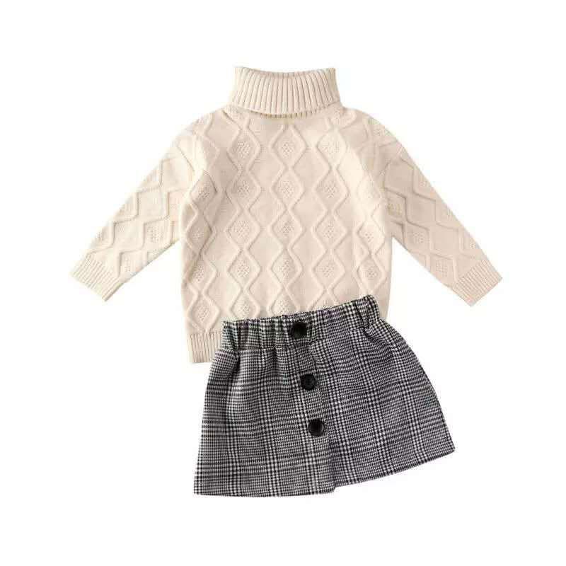 Clothing Sets Winter Warm 2PCS Tops+Skirt Outfits Set Fashion Long Sleeve Knitted Sweater Clothes Toddler Girls Baby 2-6 Year, White
Clothing Sets Winter Warm 2PCS Tops+Skirt Outfits Set Fashion Long Sleeve Knitted Sweater Clothes Toddler Girls Baby 2-6 Year, White