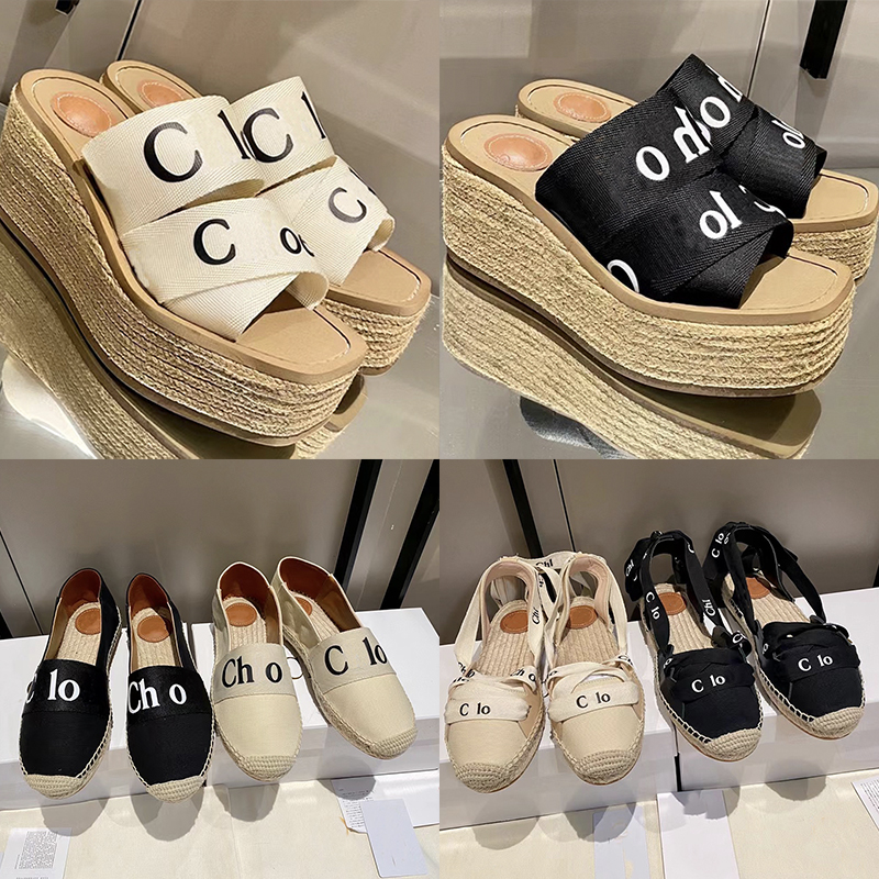 2021 Brand Women Slippers Espadrilles Designers Shoes Summer High Chunky Heel Slide Sandal White Black Platform Slipper Loafers with box, Color 1
2021 Brand Women Slippers Espadrilles Designers Shoes Summer High Chunky Heel Slide Sandal White Black Platform Slipper Loafers with box, Color 1