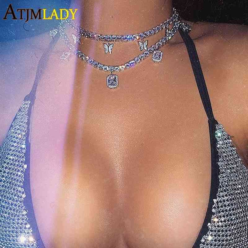 Heart Arrow 5mm CZ Tennis Chain With Luxury Drip Butterfly Charm Choker Necklaces Iced Out Bling Hip Hop Women Jewelry
Heart Arrow 5mm CZ Tennis Chain With Luxury Drip Butterfly Charm Choker Necklaces Iced Out Bling Hip Hop Women Jewelry