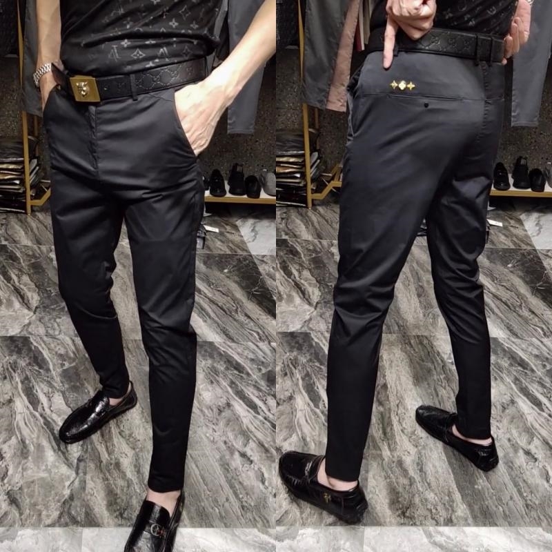 1202 summer business trend thin breathable black casual men's straight tube European new pants men
1202 summer business trend thin breathable black casual men's straight tube European new pants men