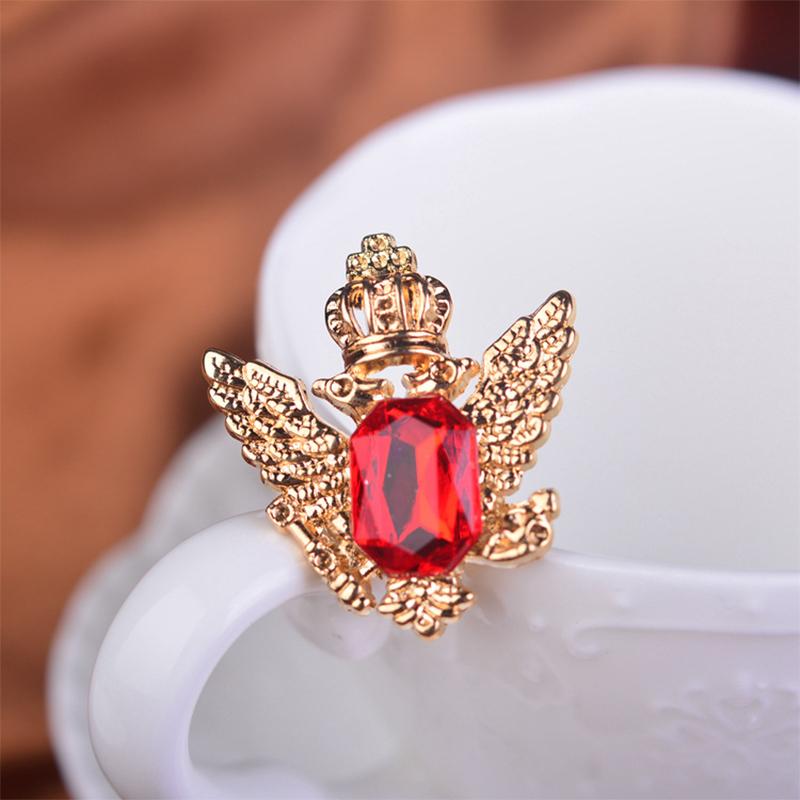Pins, Brooches Fashion Badge Pins Suit Boutonniere Yarn Button Broches Crown Double Eagle Collar Pin Men Shirts Black Red Brooch
Pins, Brooches Fashion Badge Pins Suit Boutonniere Yarn Button Broches Crown Double Eagle Collar Pin Men Shirts Black Red Brooch