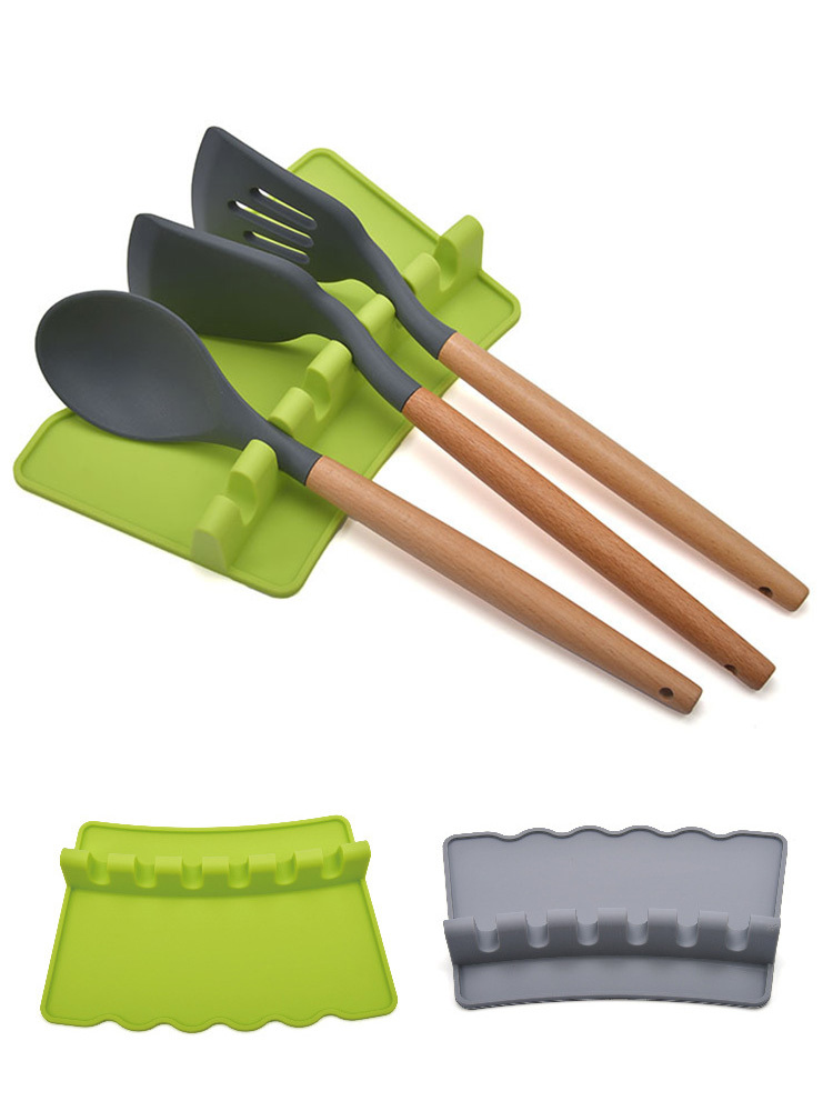 6 with a drip trough silica gel pad dish rack, dish rack for a rack table, for spatula, spoon dish rack kitchen cooking