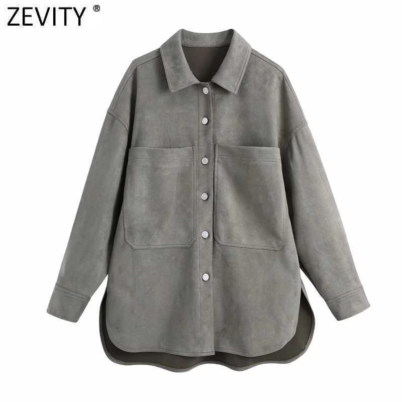 Zevity Women Vintage Big Pcokets Patch Suede Smock Blouse Office Ladies Single Breasted Business Shirts Chic Blusas Tops LS7439 210603, As pic ls7439bb
Zevity Women Vintage Big Pcokets Patch Suede Smock Blouse Office Ladies Single Breasted Business Shirts Chic Blusas Tops LS7439 210603, As pic ls7439bb