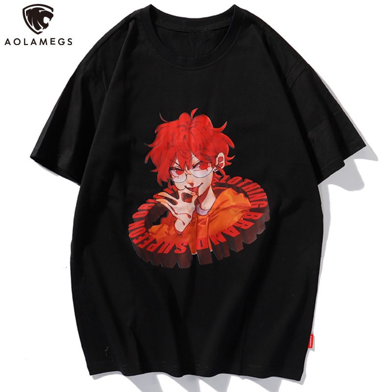 Men's Polos Aolamegs anime red hair boy letter impression casual male shirt cozy streetwear Japanese couple high street fashion tops t'summer, Black
Men's Polos Aolamegs anime red hair boy letter impression casual male shirt cozy streetwear Japanese couple high street fashion tops t'summer, Black