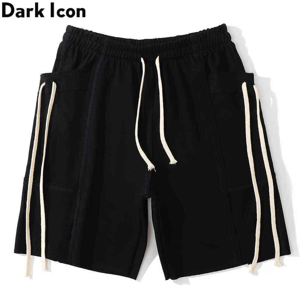 Side Big Pocket with String Men's Shorts Elastic Waist Plain Shorts Men High Street Shorts Man 210603, Black
Side Big Pocket with String Men's Shorts Elastic Waist Plain Shorts Men High Street Shorts Man 210603, Black