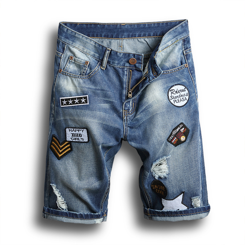Denim Shorts for Men Summer Vintage Washed Ripped Distressed Straight Casual Jean Short Male Brand Clothes, S15
Denim Shorts for Men Summer Vintage Washed Ripped Distressed Straight Casual Jean Short Male Brand Clothes, S15