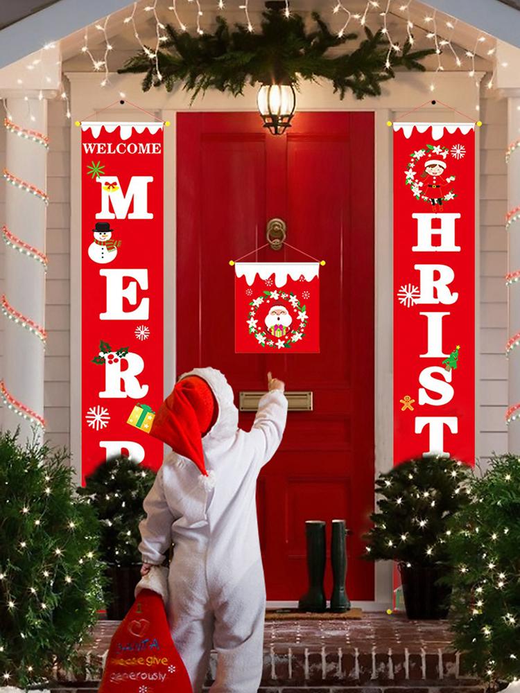Christmas Decorations Door Couplet Home Window Ornaments Santa Claus Banner Navidad Decoration Year Decor
Christmas Decorations Door Couplet Home Window Ornaments Santa Claus Banner Navidad Decoration Year Decor