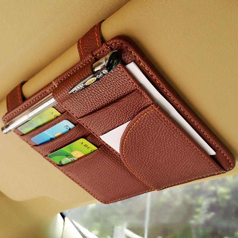 Car Organizer Sun Visor CD DVD Card Pu Leather Pen Stowing Case Auto Multifunctional Storage Holder Clip Styling
Car Organizer Sun Visor CD DVD Card Pu Leather Pen Stowing Case Auto Multifunctional Storage Holder Clip Styling