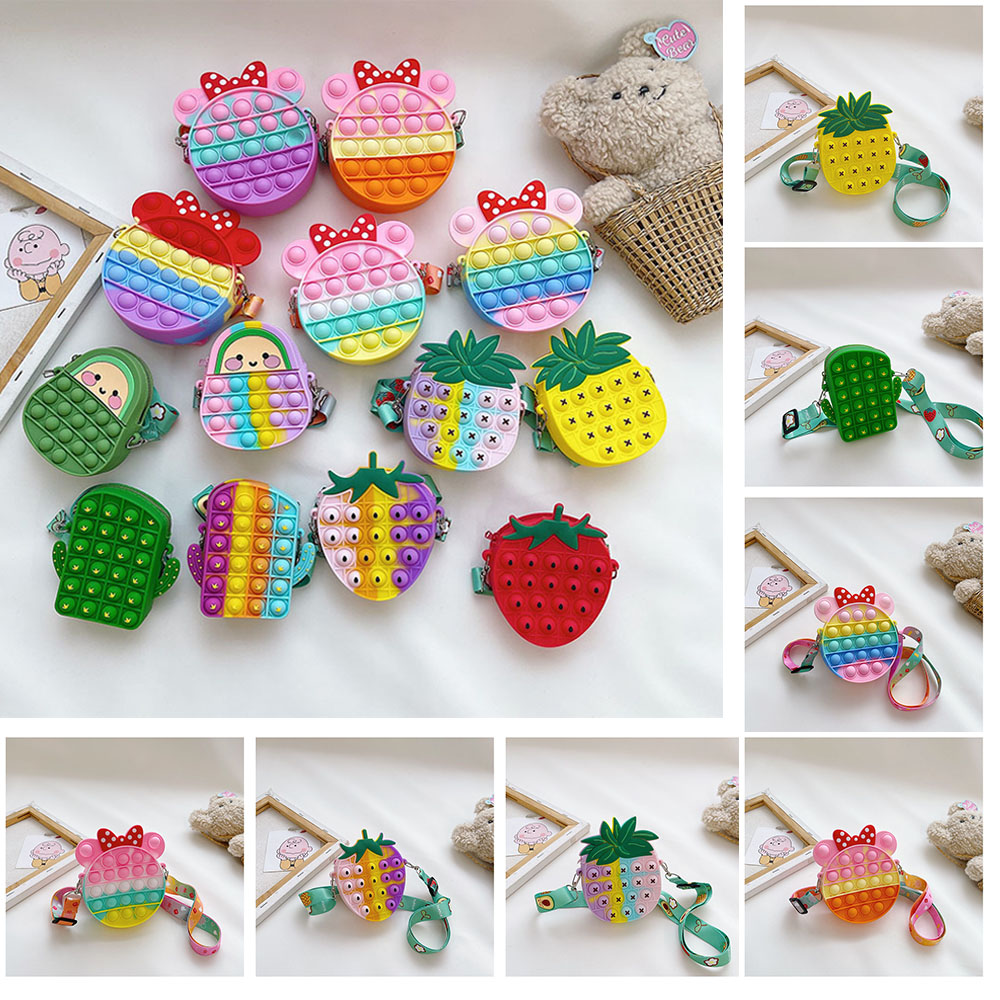 Decompression Toys Bubble toy bag Unicorn Silicone Strawberry Cactus Avocado Pineapple Bag Puzzle Press One-shoulder Change Diagonal Square Fashion
Decompression Toys Bubble toy bag Unicorn Silicone Strawberry Cactus Avocado Pineapple Bag Puzzle Press One-shoulder Change Diagonal Square Fashion