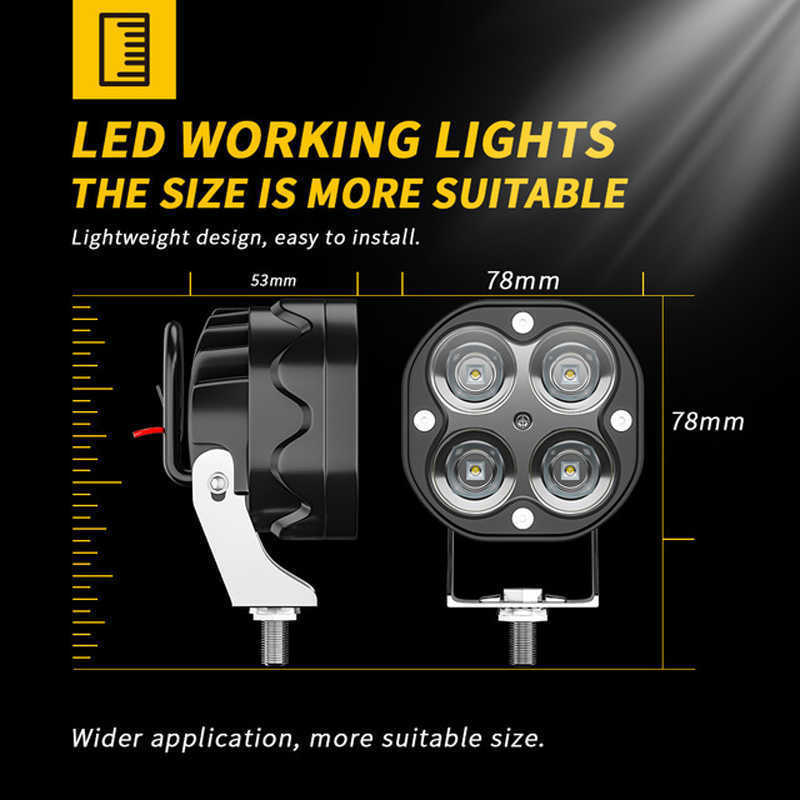 New led light Car spot Lamp 12V 24V Led Bar Combo Spot Flood Driving work Light for Jeep Trucks Tractor off road 4x4