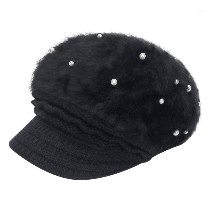 Berets 1Pcs Fashion Simple Women Warm Solid Thicken Soft Wool Hat Knitted Windproof Cap With Pearls Gorros Mujer Invierno
Berets 1Pcs Fashion Simple Women Warm Solid Thicken Soft Wool Hat Knitted Windproof Cap With Pearls Gorros Mujer Invierno