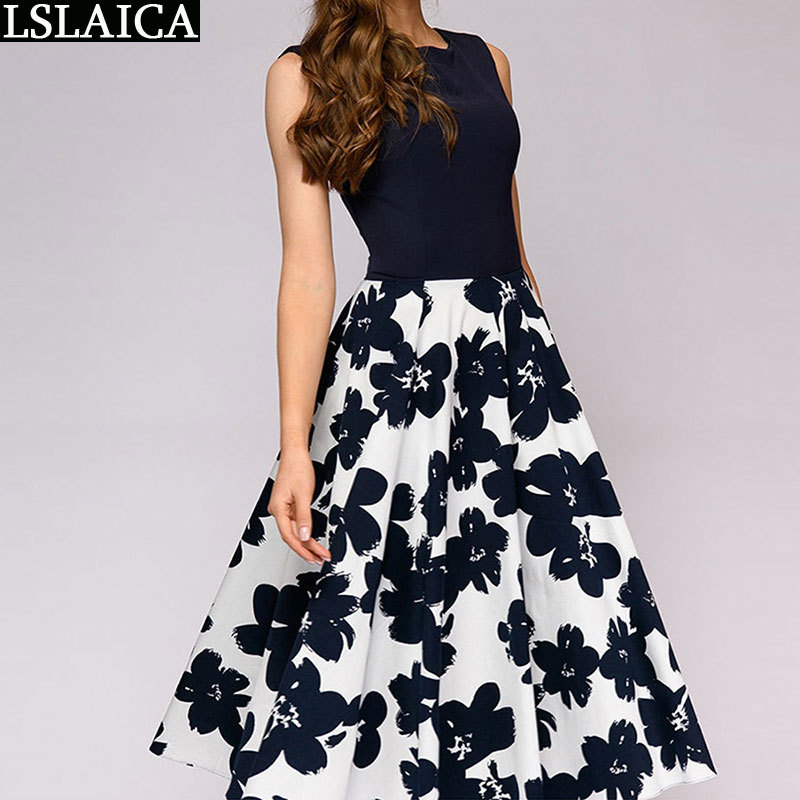 Sleeveless Dress High Waist Slim Patchwork Fashion Casual es for Women Party Night Club Office Ladies O Neck Elegant 210515