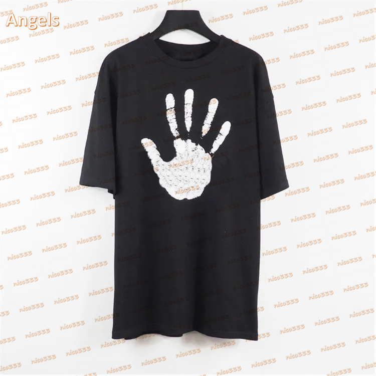 21ss angels tee classic palm print round neck black and white casual same paragraph loose short-sleeved t-shirt, White;black
21ss angels tee classic palm print round neck black and white casual same paragraph loose short-sleeved t-shirt, White;black