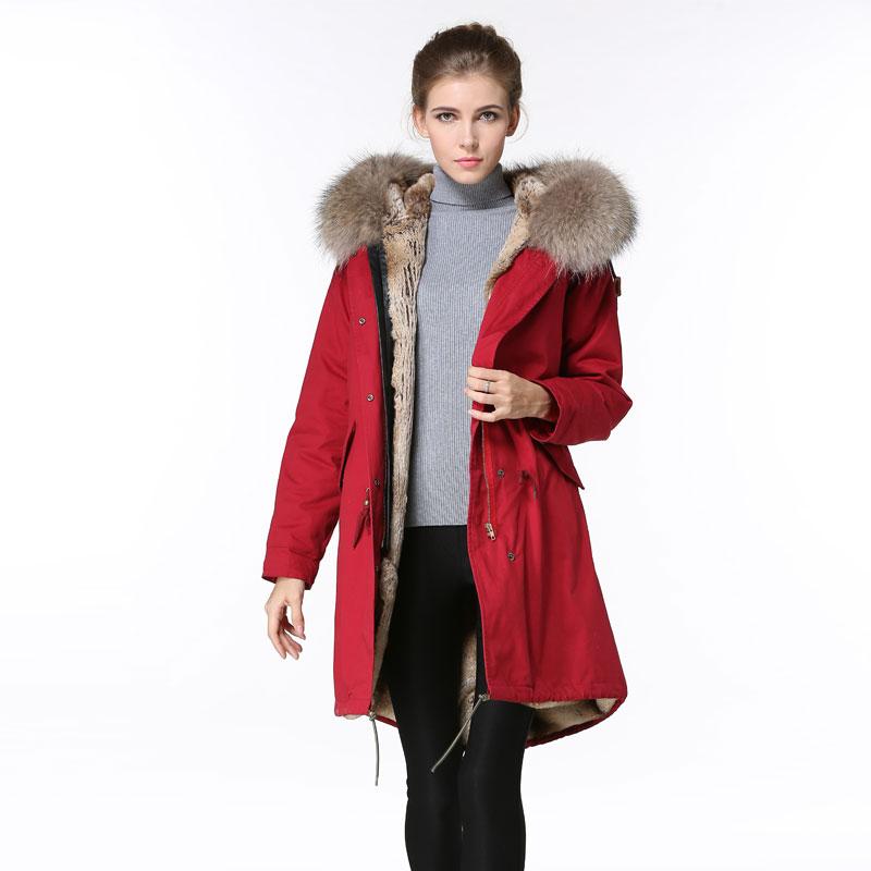 Women's Fur & Faux Long Red Parka Fashion Winter Wear,Natural Raccoon Hoodies With Natural Lined Down Jacket, Black
Women's Fur & Faux Long Red Parka Fashion Winter Wear,Natural Raccoon Hoodies With Natural Lined Down Jacket, Black
