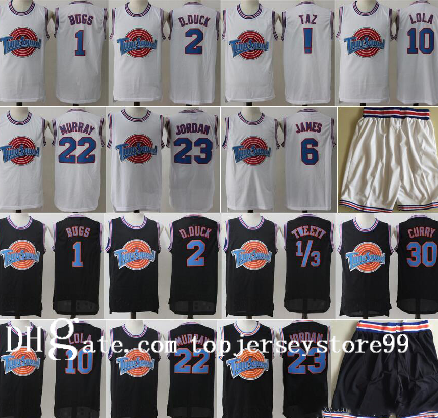 Space Jam Jersey Movie Tune Squad Looney Daffy Duck Bill Murray Lola Bugs Bunny TAZ Tweety Michael James Curry Basketball Shorts Black White, Black;red
Space Jam Jersey Movie Tune Squad Looney Daffy Duck Bill Murray Lola Bugs Bunny TAZ Tweety Michael James Curry Basketball Shorts Black White, Black;red