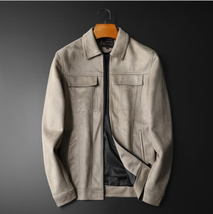 Men's Fur & Faux Spring And Autumn Fashion Lapel Suede Jacket Masculino Casual Jackets Outerwear Solid Color Men Slim Clothes Top, Black
Men's Fur & Faux Spring And Autumn Fashion Lapel Suede Jacket Masculino Casual Jackets Outerwear Solid Color Men Slim Clothes Top, Black